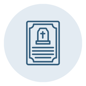 Death certificate icon
